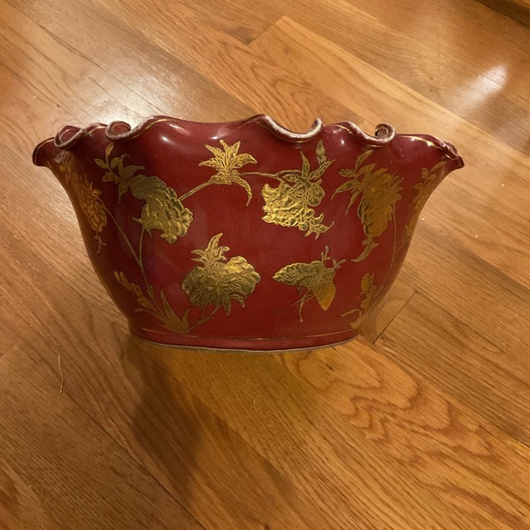 Chinese Ceramic 10 inch Lotus Bowl - NWT - Picture 7 of 12